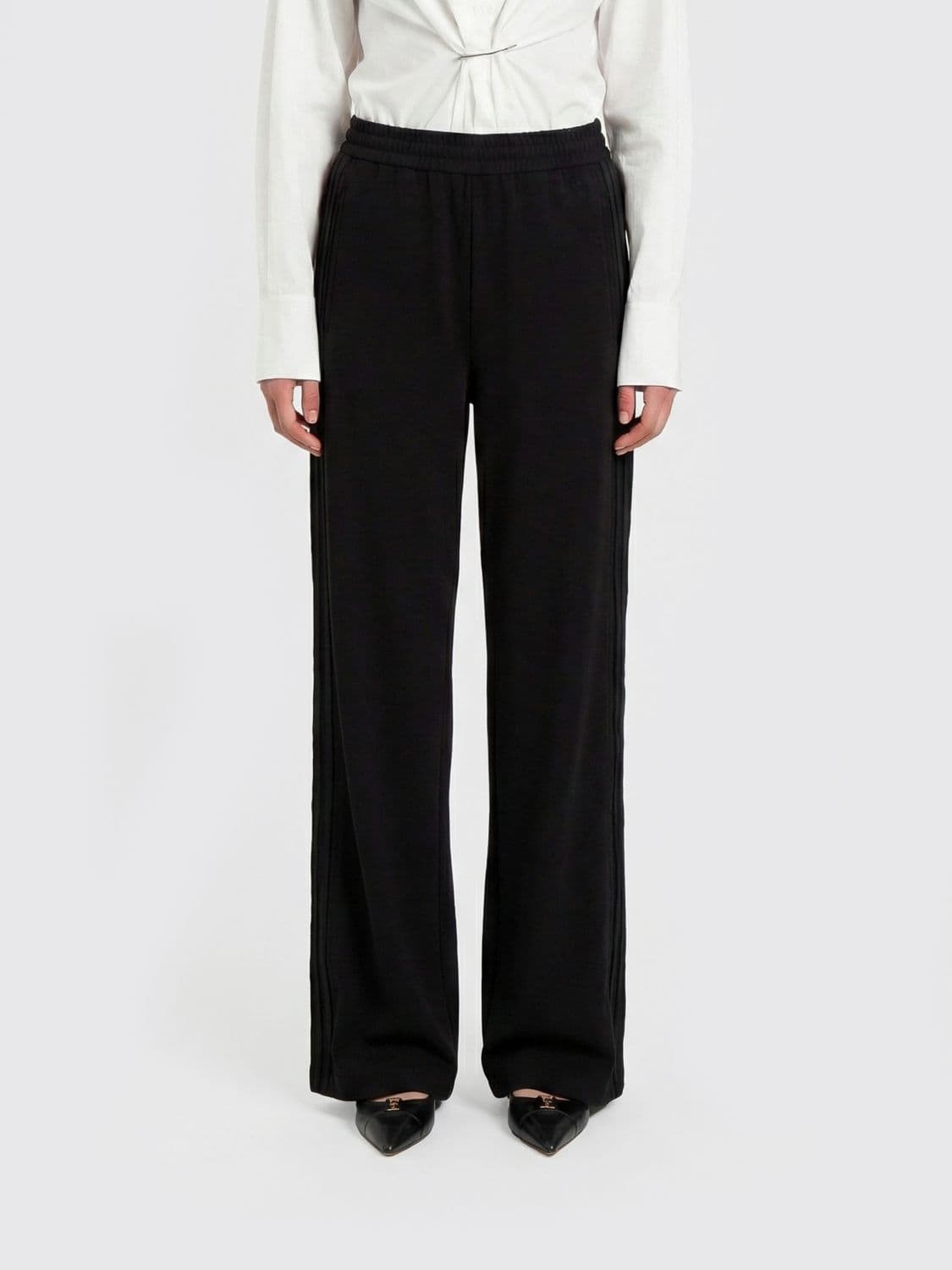Twinset Palazzo Trousers in Viscose Blend