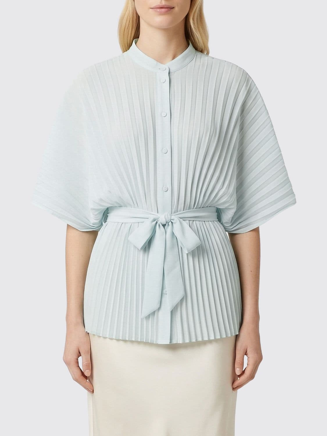 Twinset Pleated Crêpe Shirt · 44
