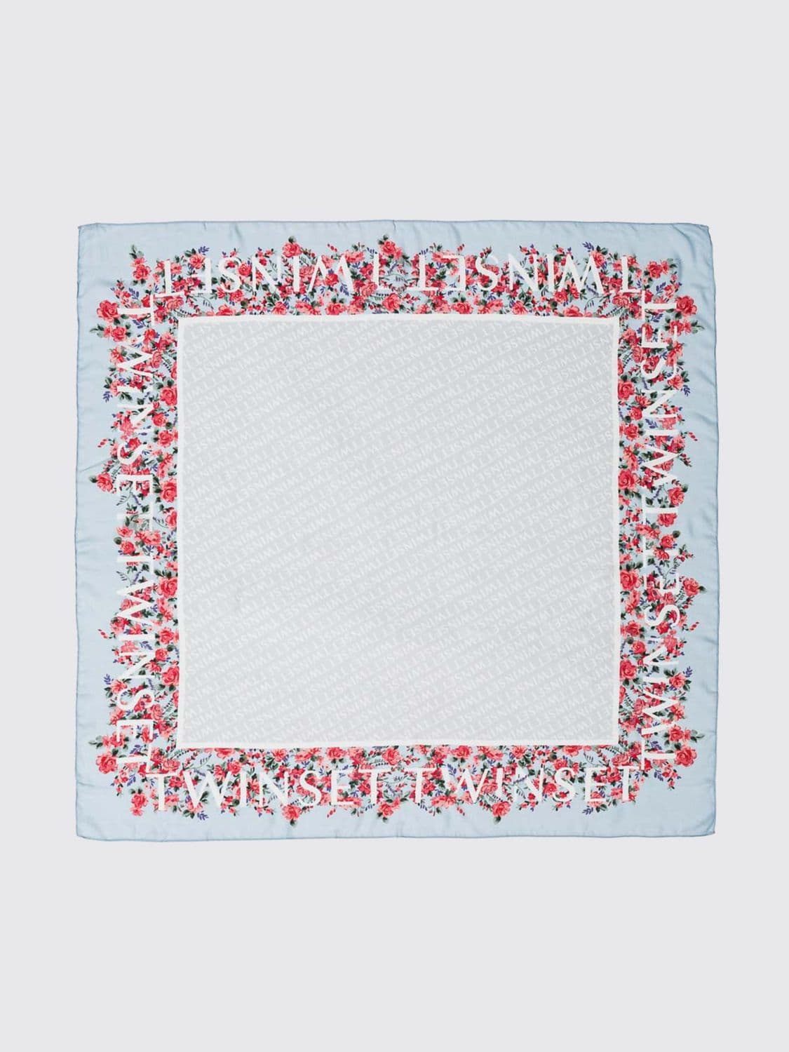 Twinset Modal Scarf with Floral Print · OS