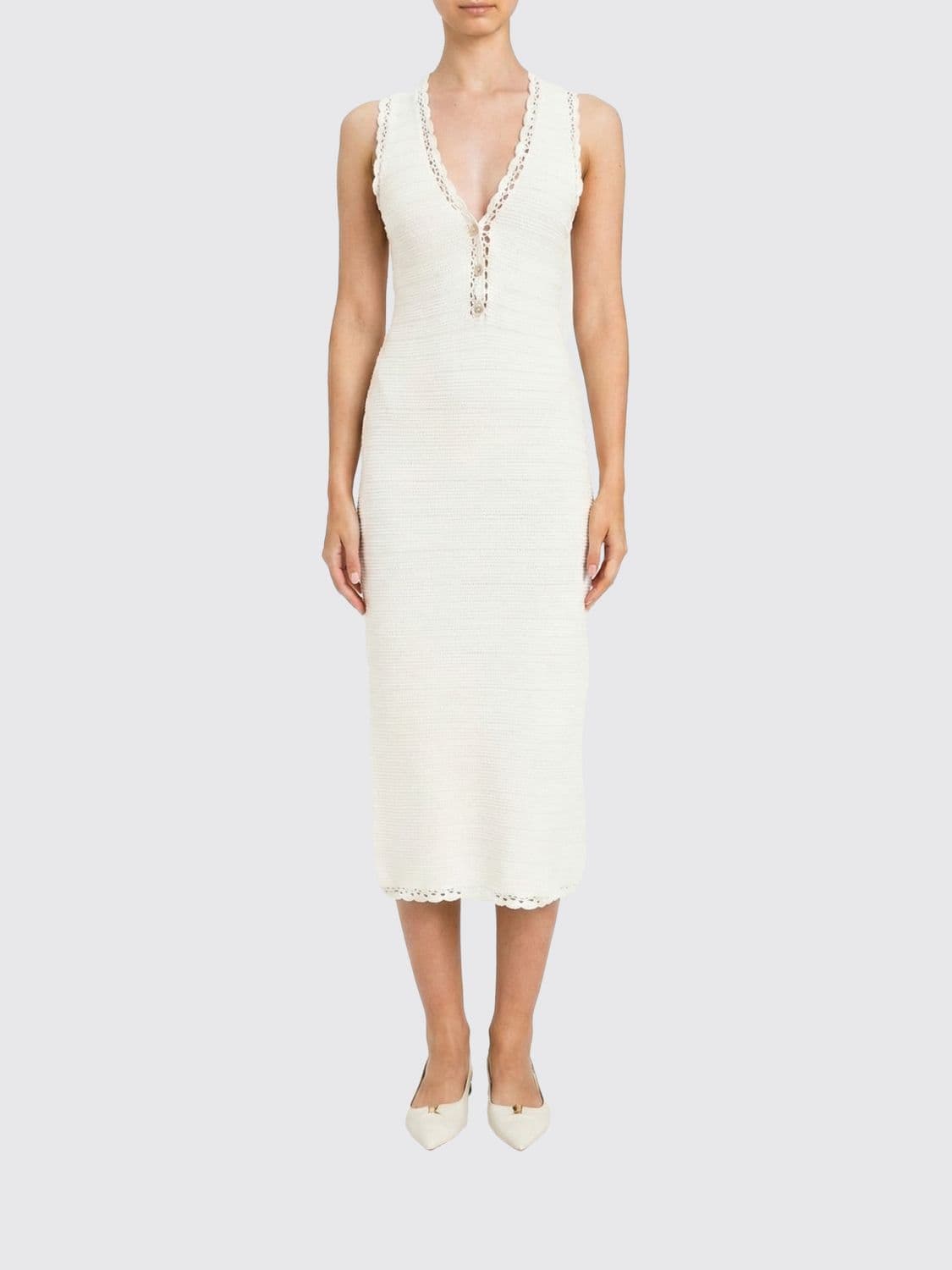 Twinset Viscose Knit Dress