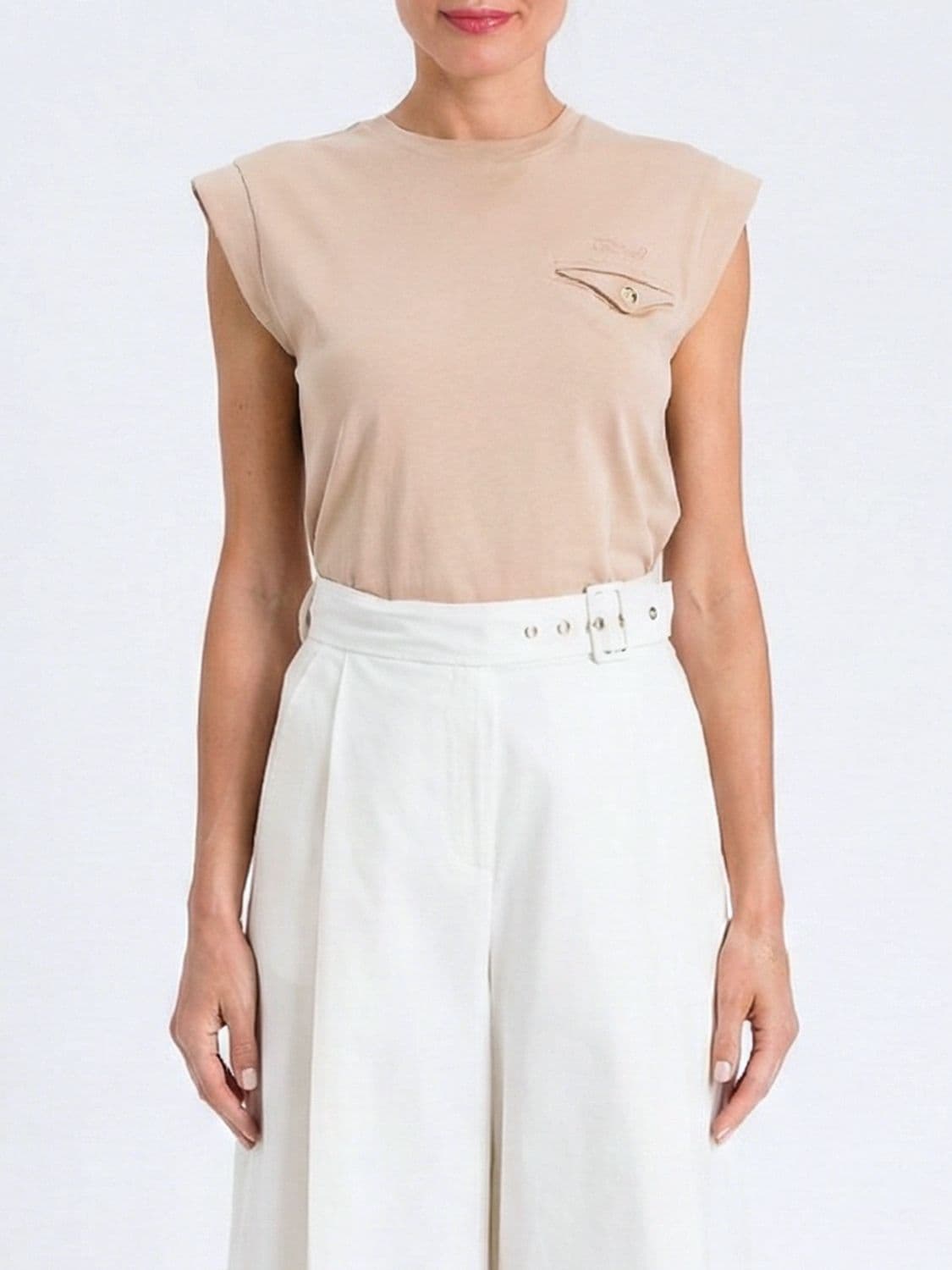 Twinset Cotton Top with Logo
