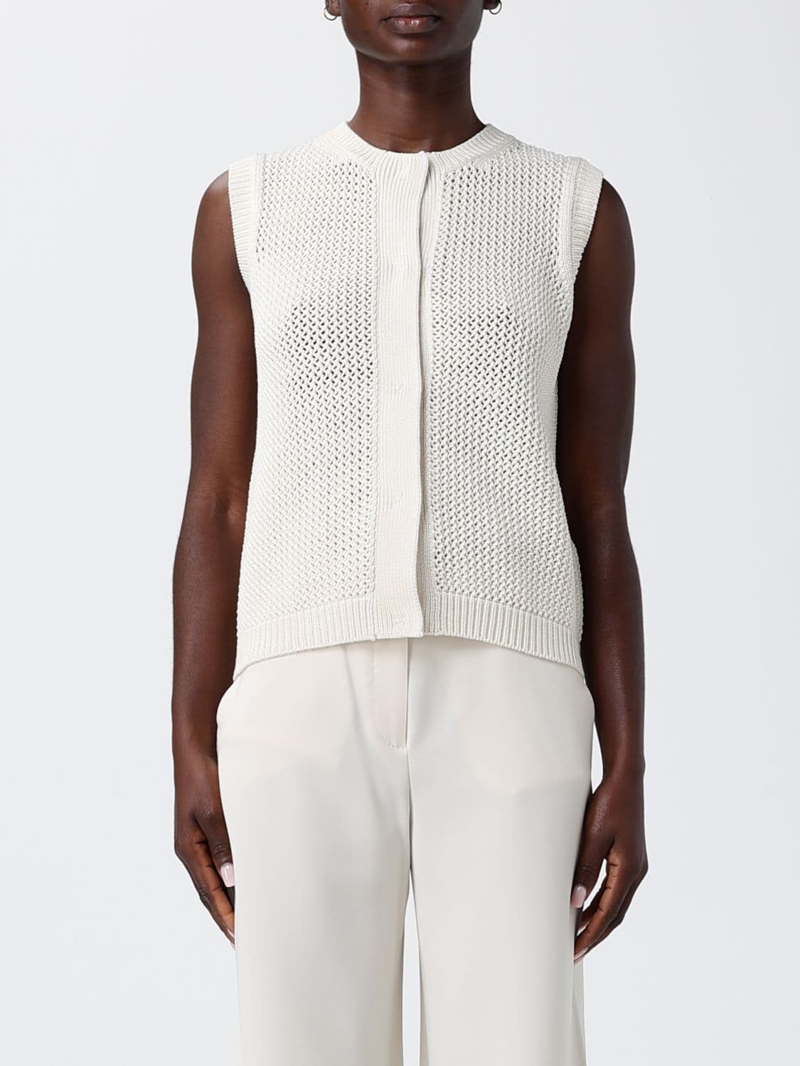 Max Mara Silk Blend Knit Vest