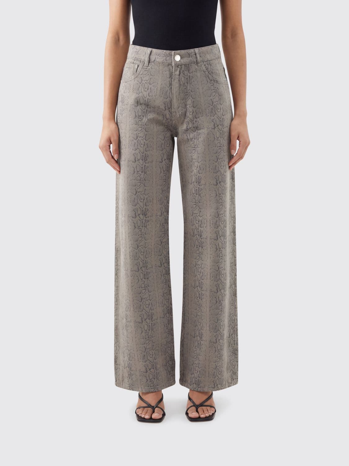 Federica Tosi Animal Print Jeans