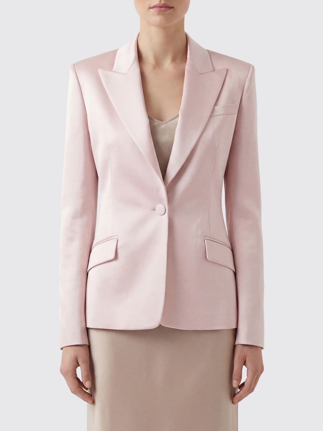 The Andamane Single-breasted Crepe Blazer