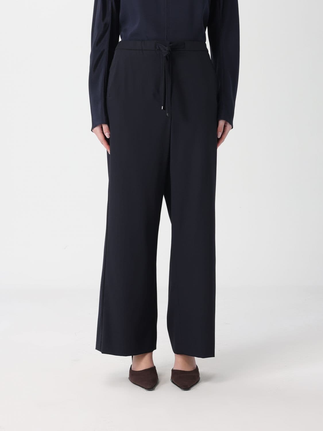 Max Mara Gabardine Wide-leg Trousers · 48