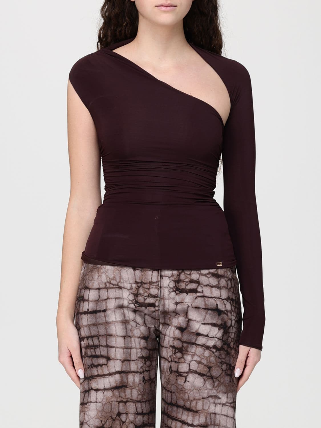Elisabetta Franchi Stretch Viscose Cut Out Top · 42