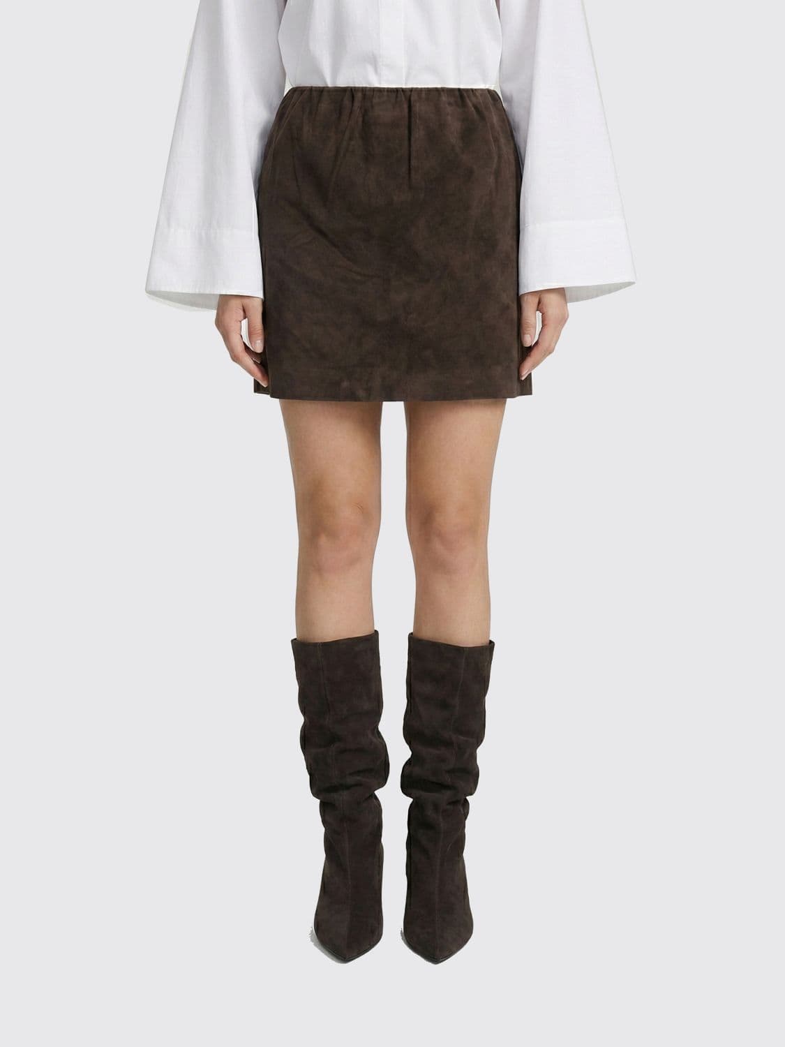 Rotate Suede Mini Skirt