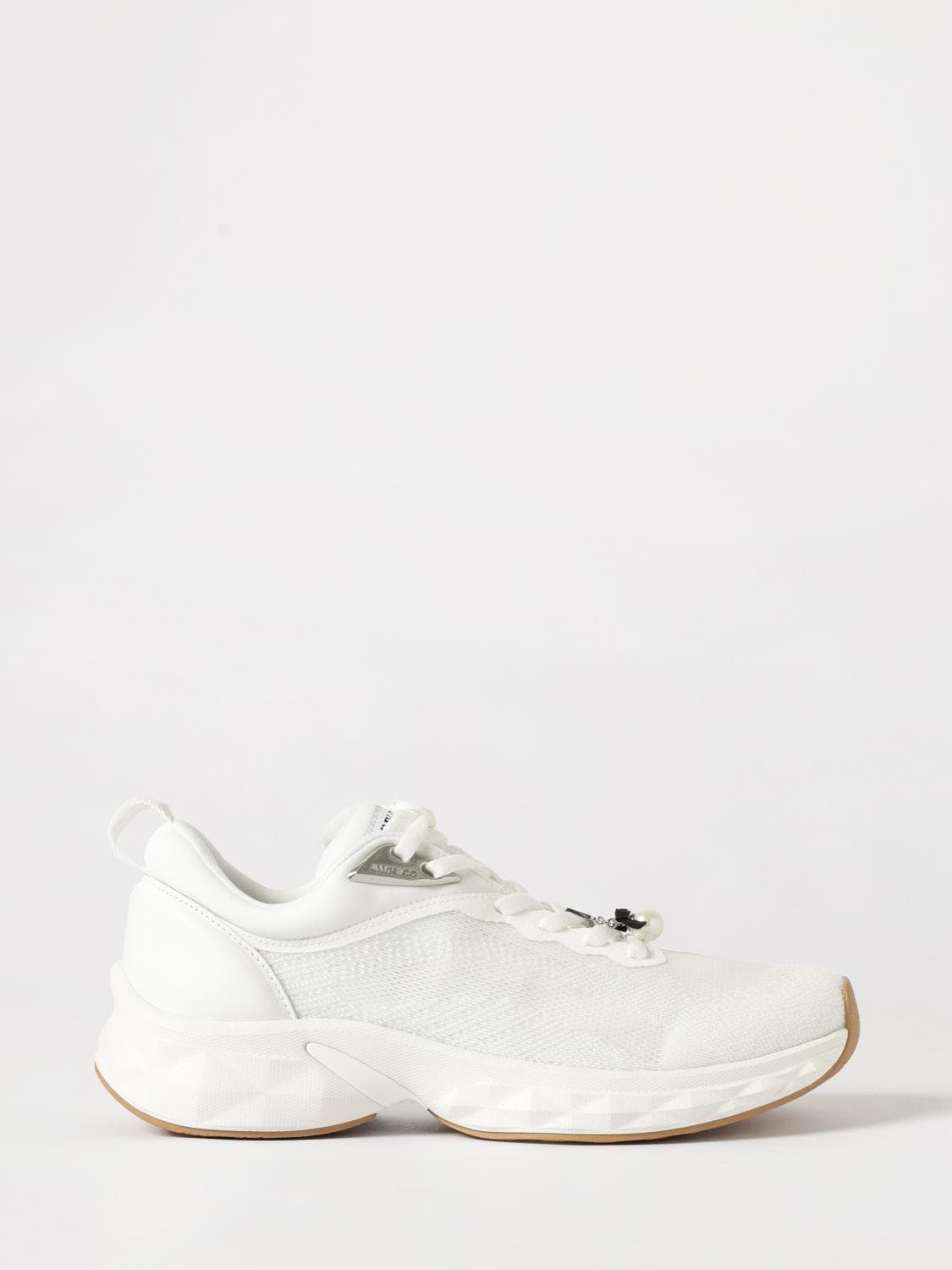 Jimmy Choo Diamond Run F Stretch Knit and Leather Sneakers