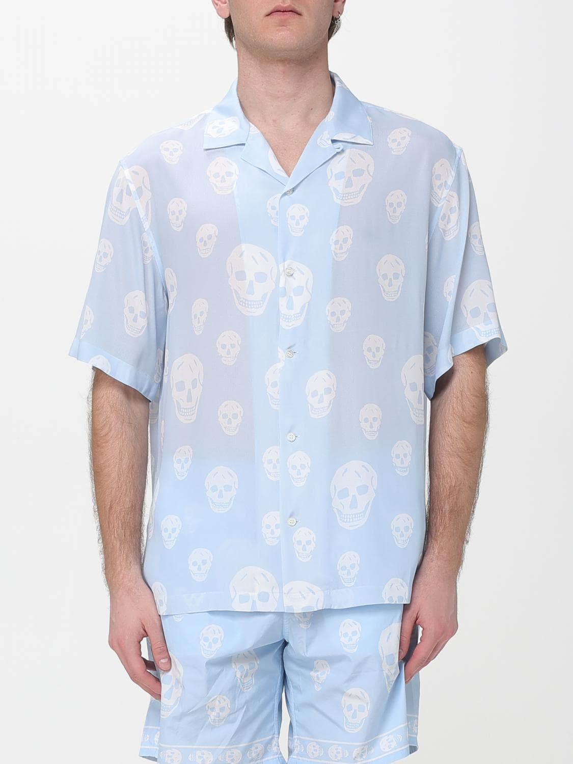 Mcqueen Viscose Skull Shirt