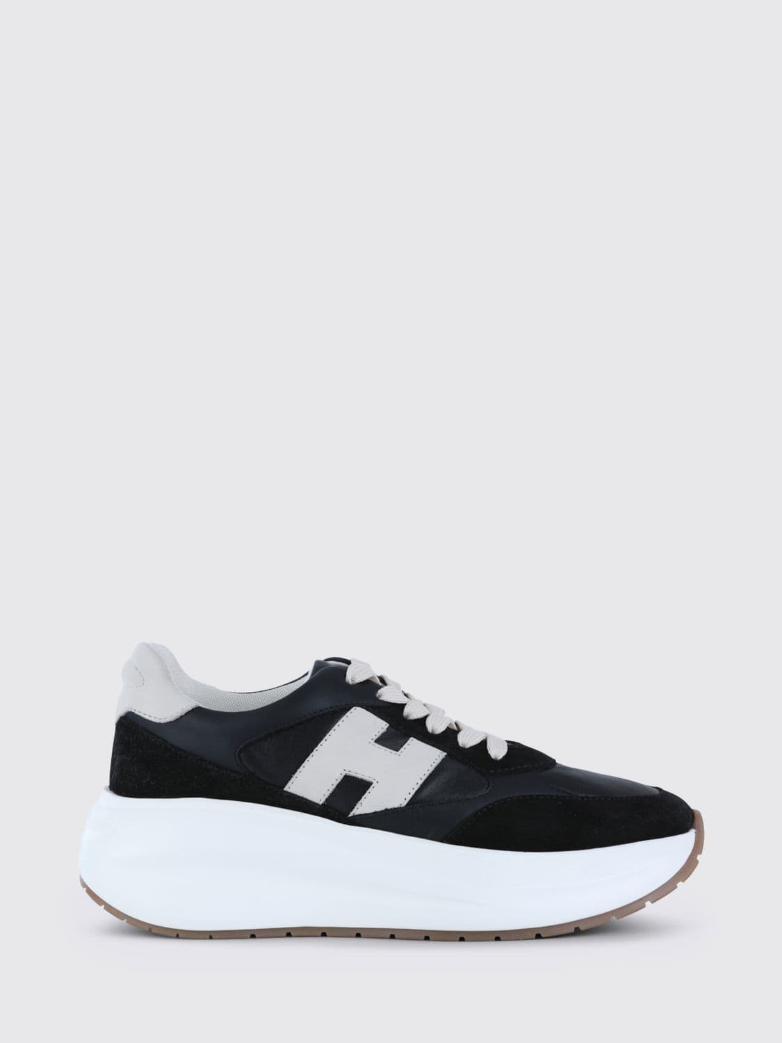 Hogan H696 Leather and Suede Sneakers