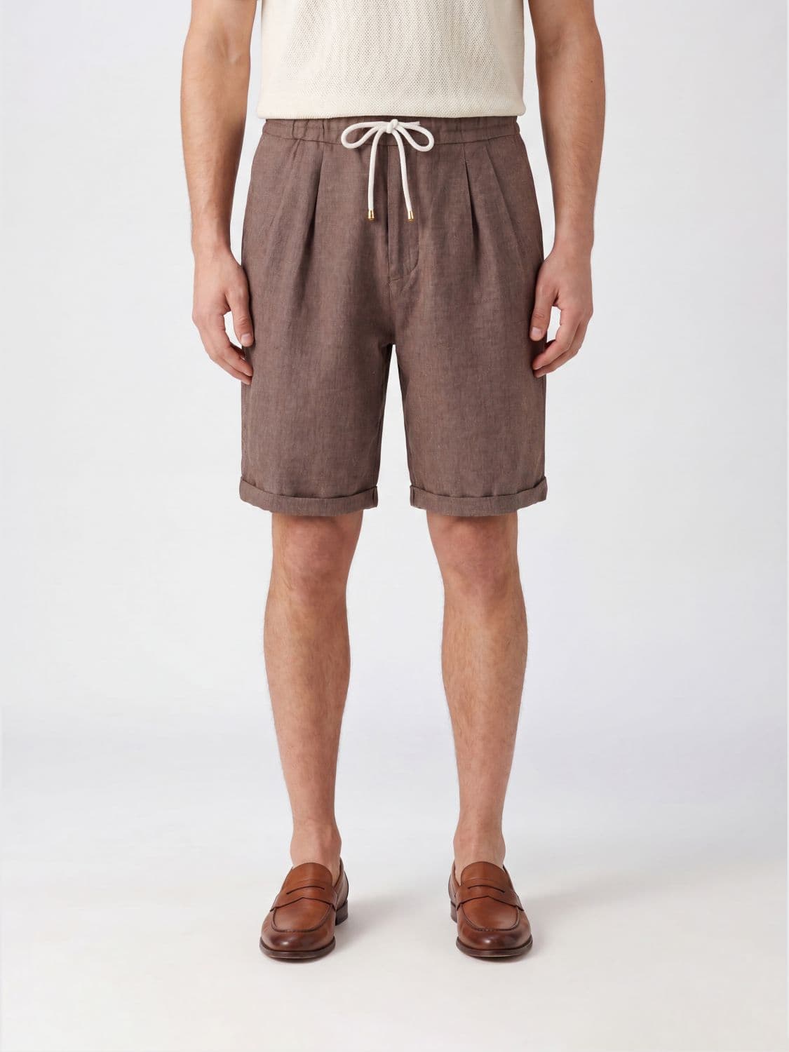 Brunello Cucinelli Linen Blend Shorts · 56