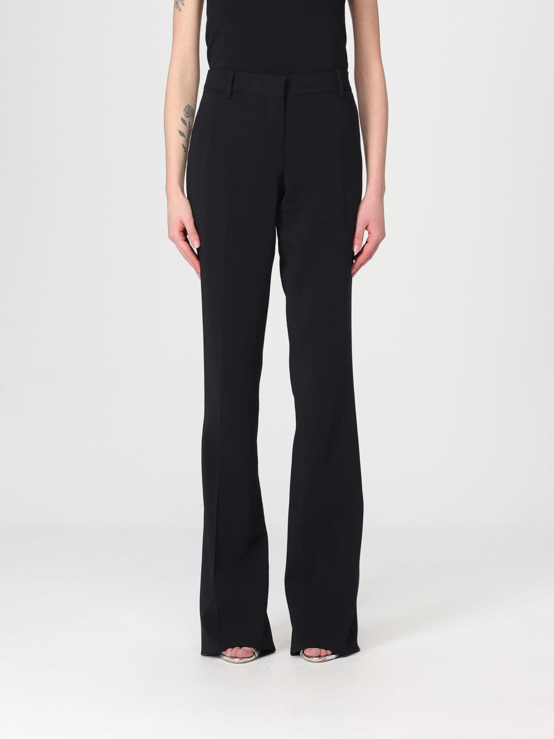 Ermanno Scervino Flared Viscose Trousers
