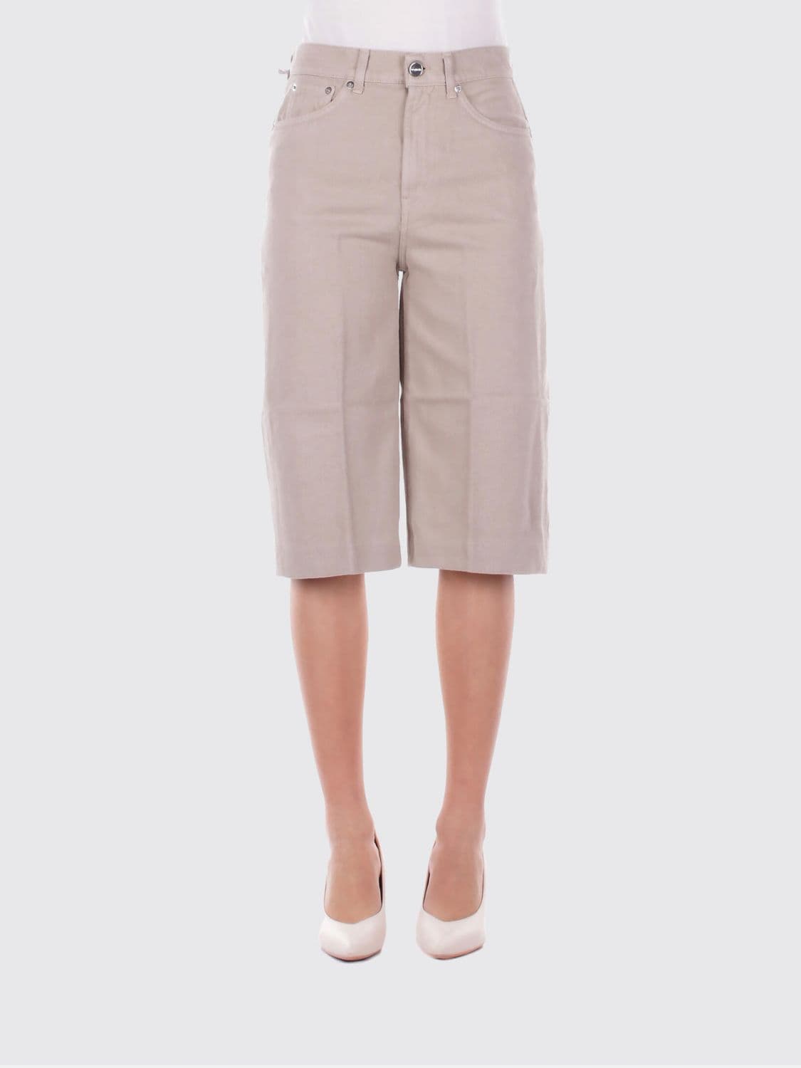 Dondup Cropped Cotton Trousers