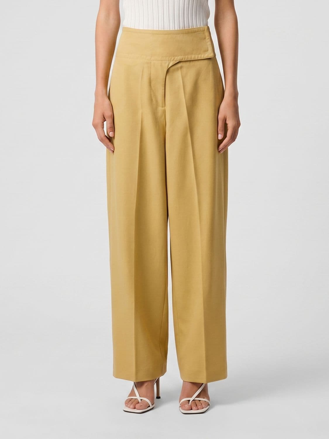 Ami Paris Pants Woman color Yellow