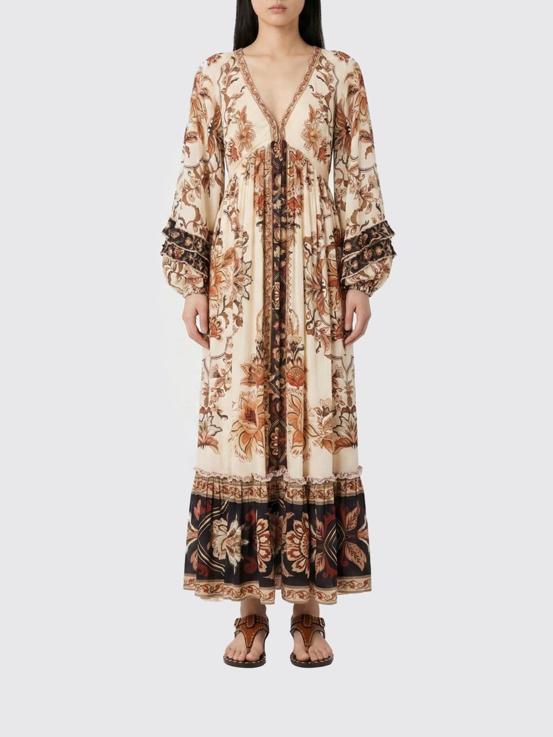 Farm Rio Floral Viscose Dress · XS