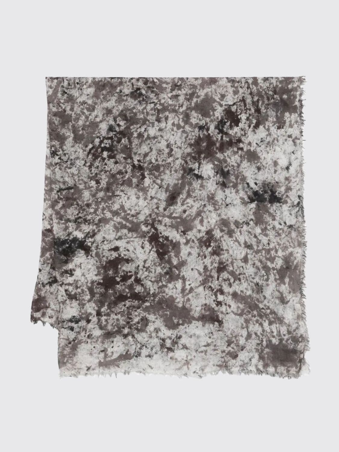 Avant Toi Camouflage Linen Blend Scarf · OS