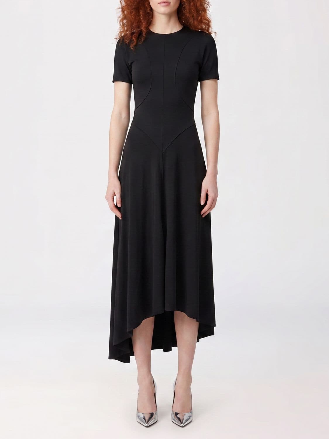 Victoria Victoria Beckham Asymmetric Jersey Dress