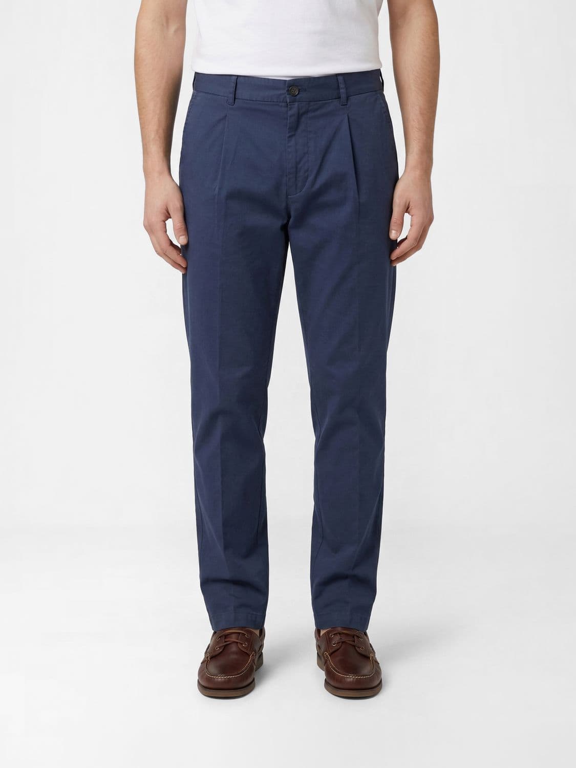 Eleventy Linen Blend Chino Trousers