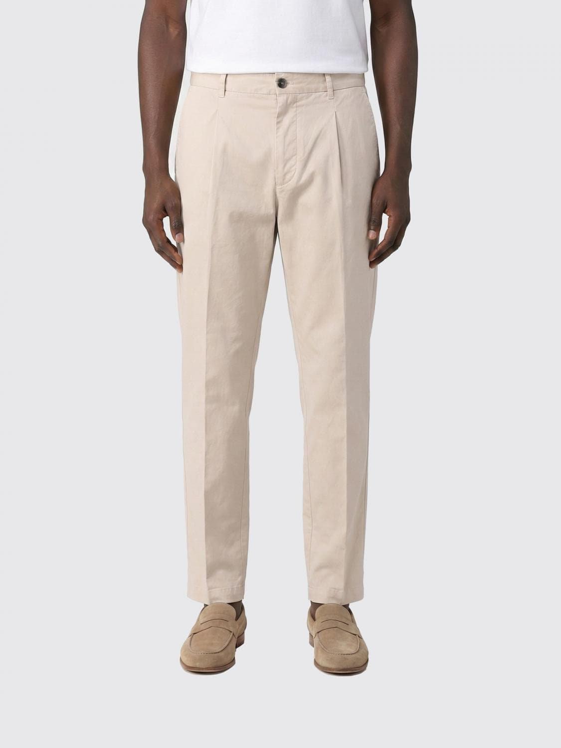 Eleventy Linen Blend Chino Trousers
