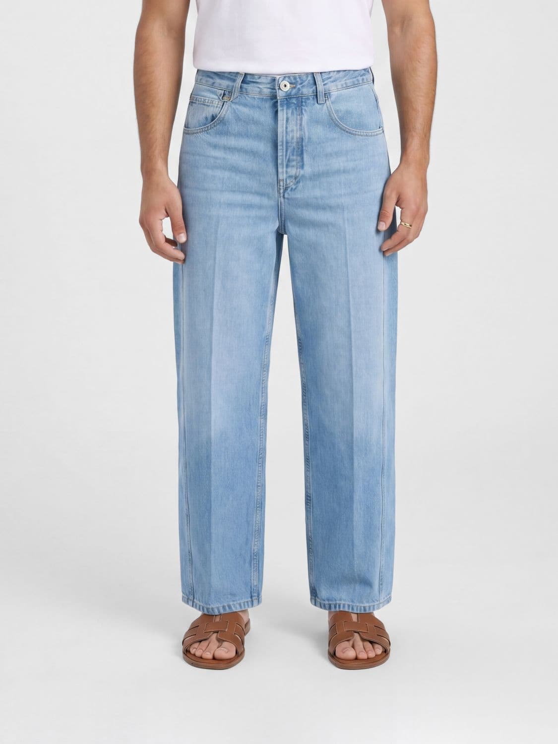 Jacquemus Cotton Denim Wide-Leg Jeans