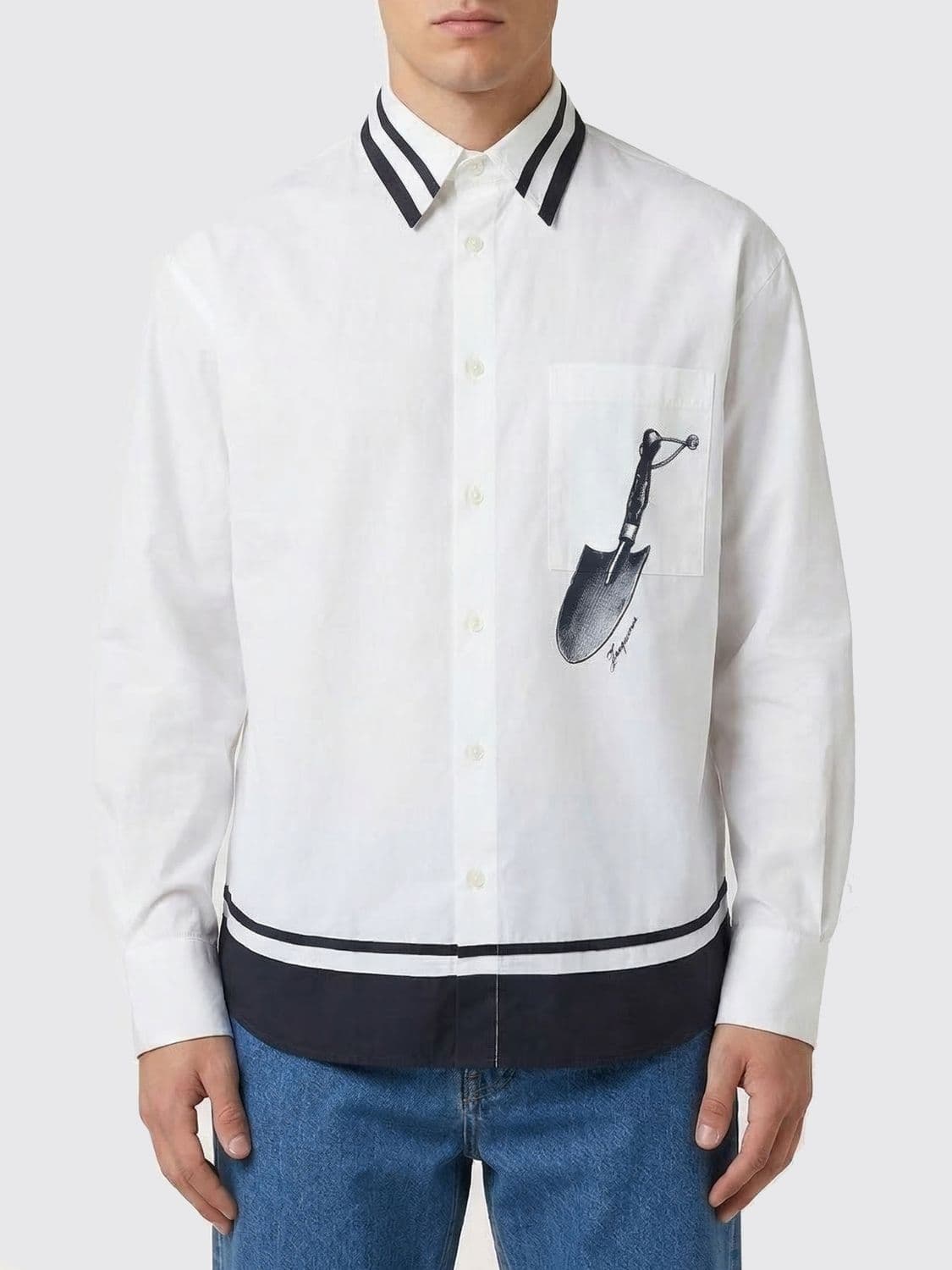 Jacquemus Cotton Shirt with Graphic Print