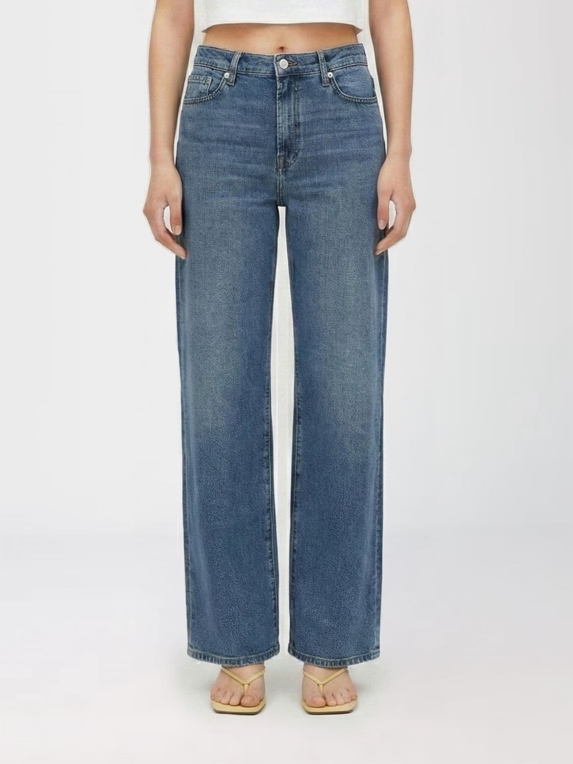 7 For All Mankind Palazzo Stretch Denim Jeans