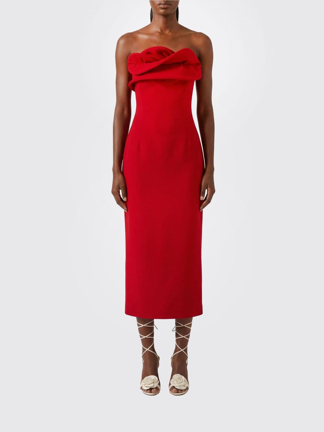 Magda Butrym Wool Blend Midi Dress