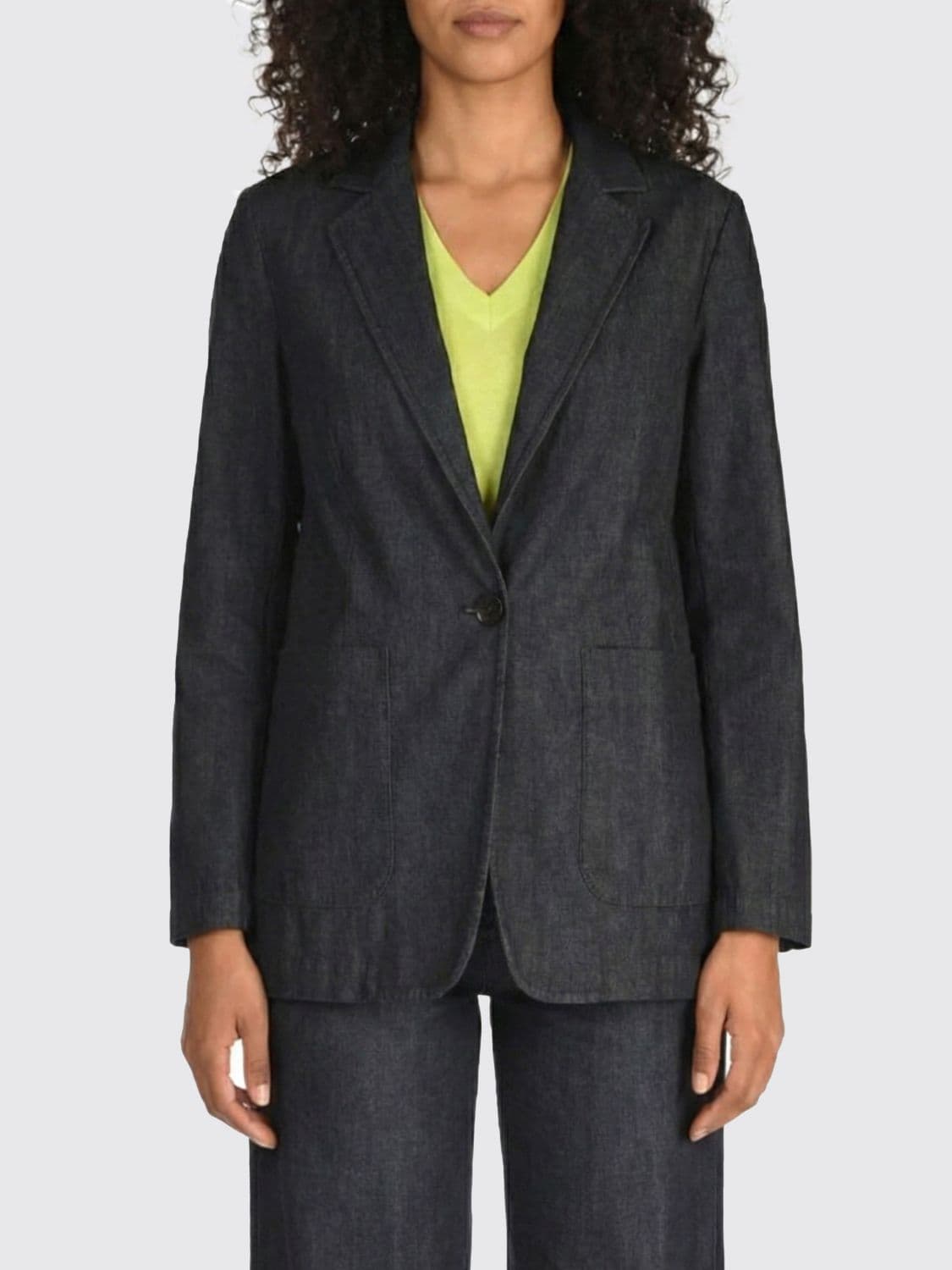 Aspesi Single-Breasted Cotton Blazer