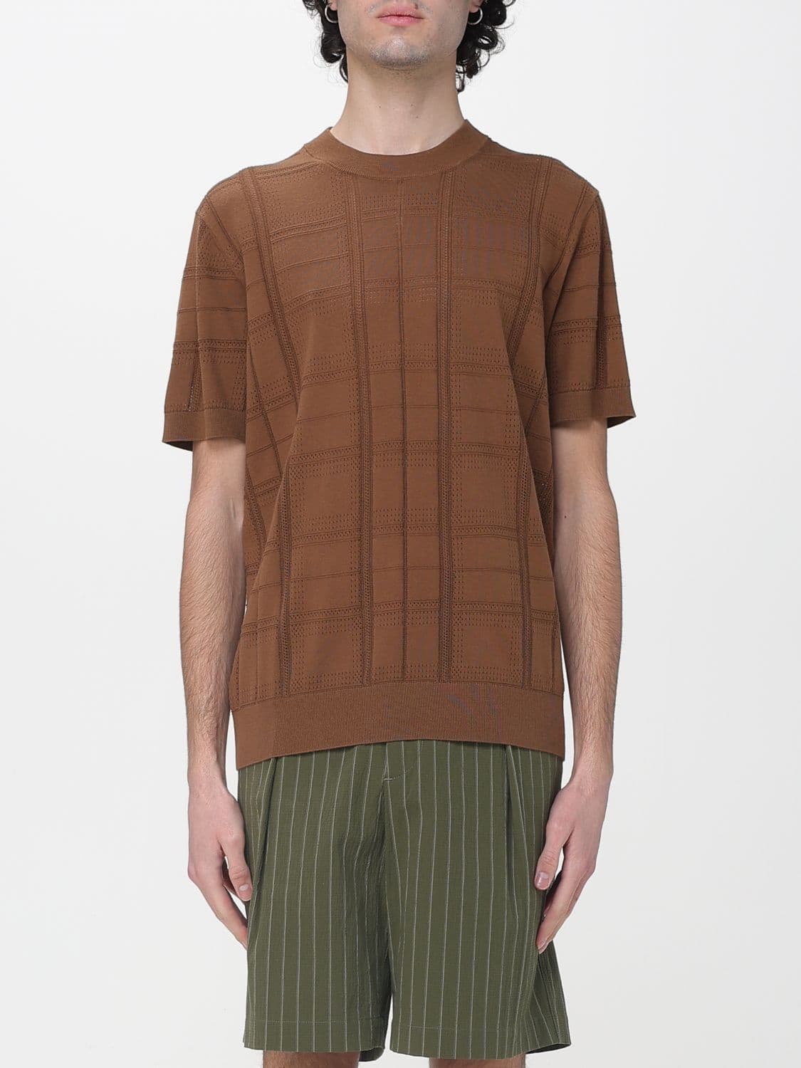 Paolo Pecora Cotton Crew Neck Sweater