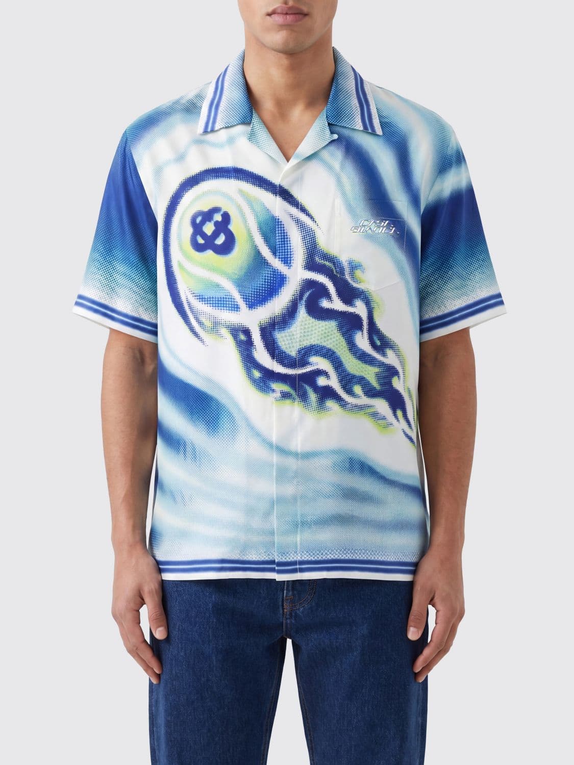 Casablanca The Essential Experience Printed Silk Shirt
