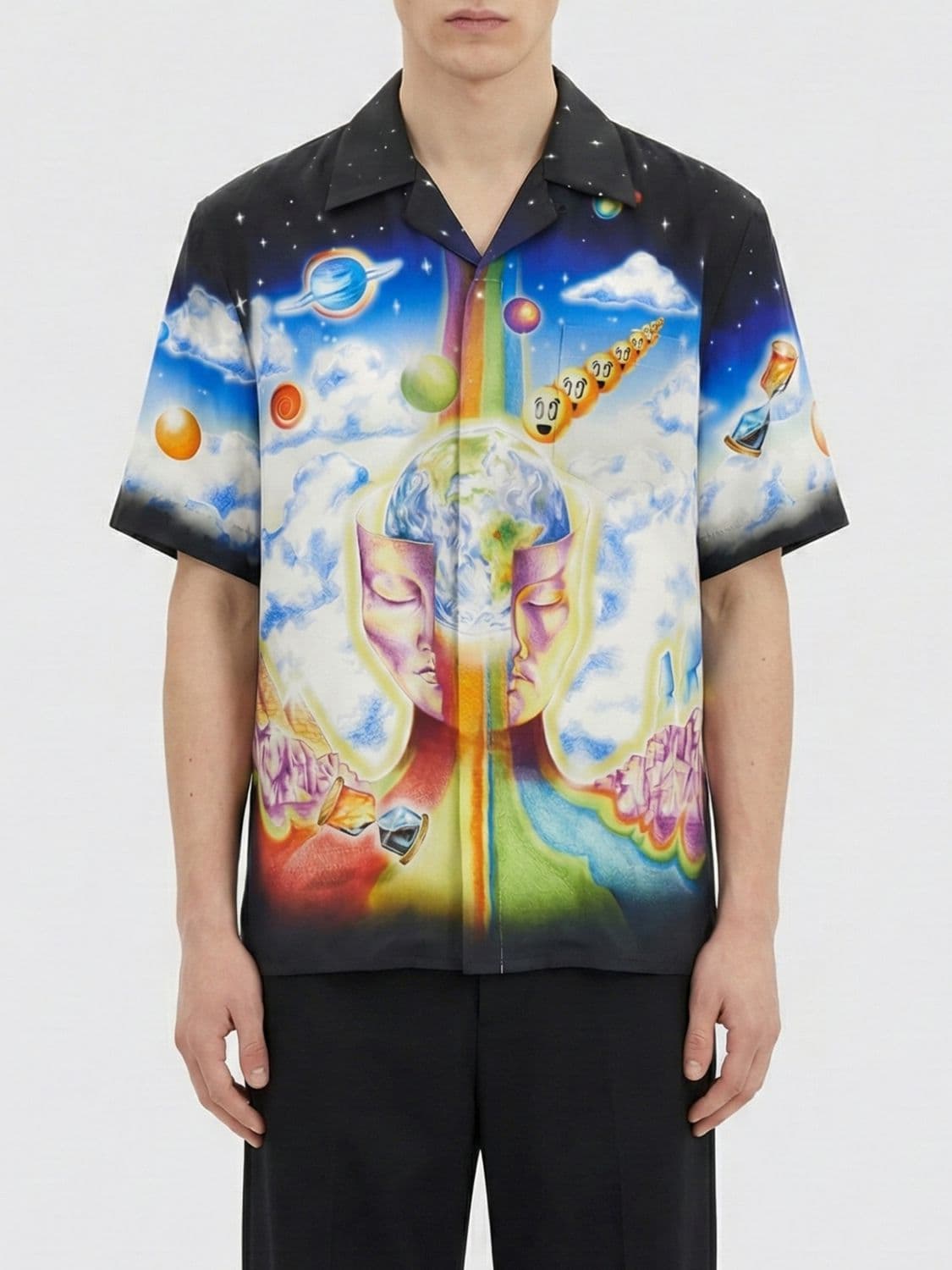 Casablanca The Essential Experience Printed Silk Shirt