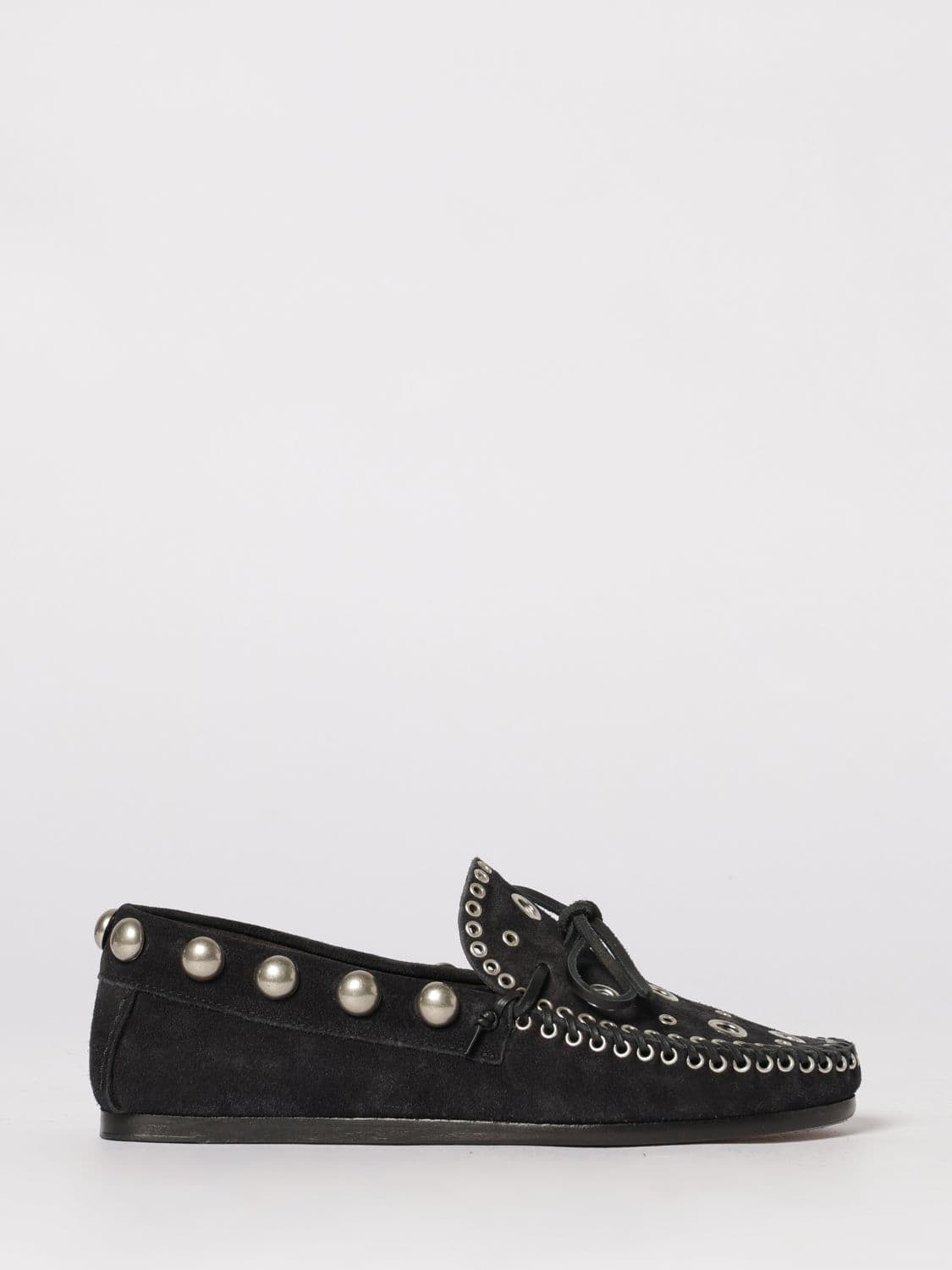Isabel Marant Fitza Suede Loafers with Studs · 36