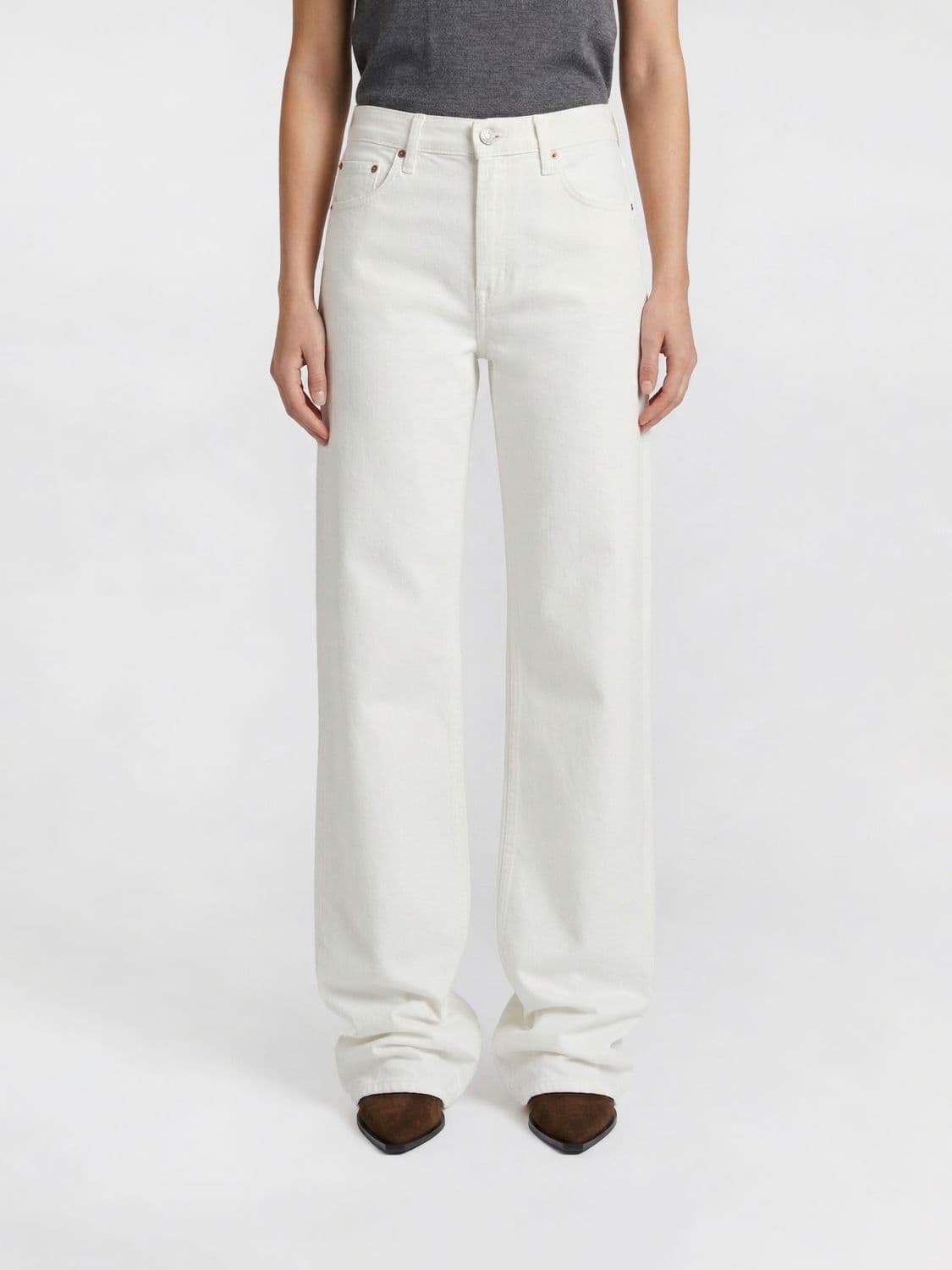 Agolde Straight Cotton Denim Jeans