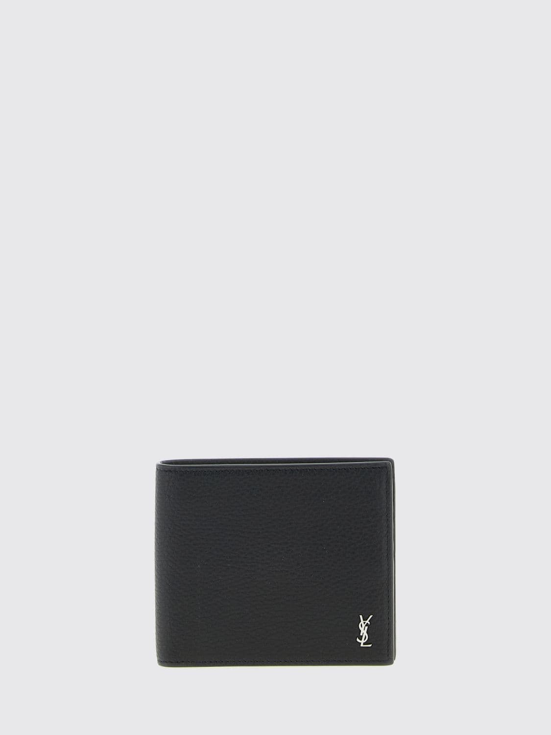 Saint Laurent TINY CASSANDRE EAST/WEST Wallet in Grained Leather