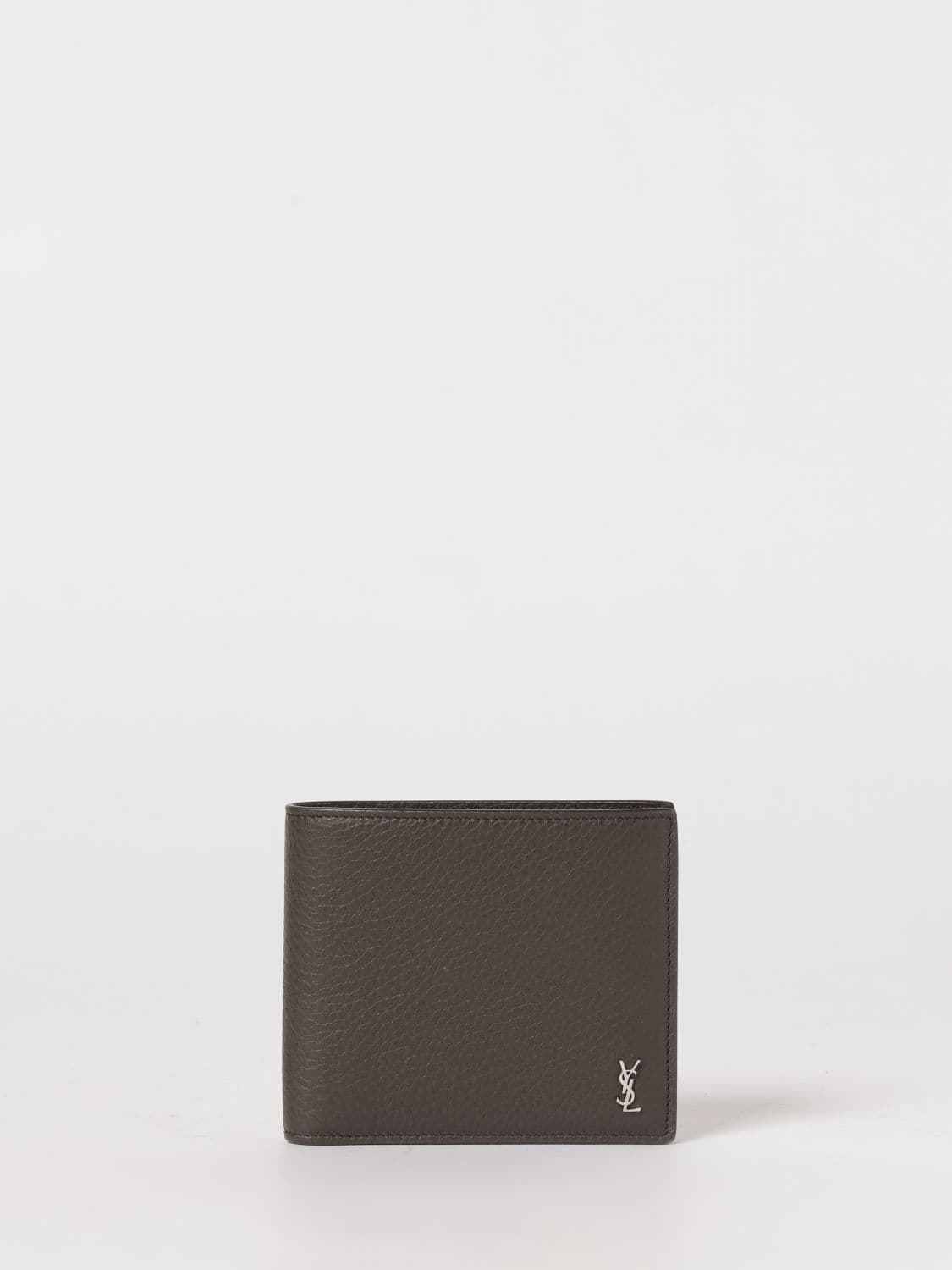 Saint Laurent TINY CASSANDRE EAST/WEST Wallet in Grained Leather