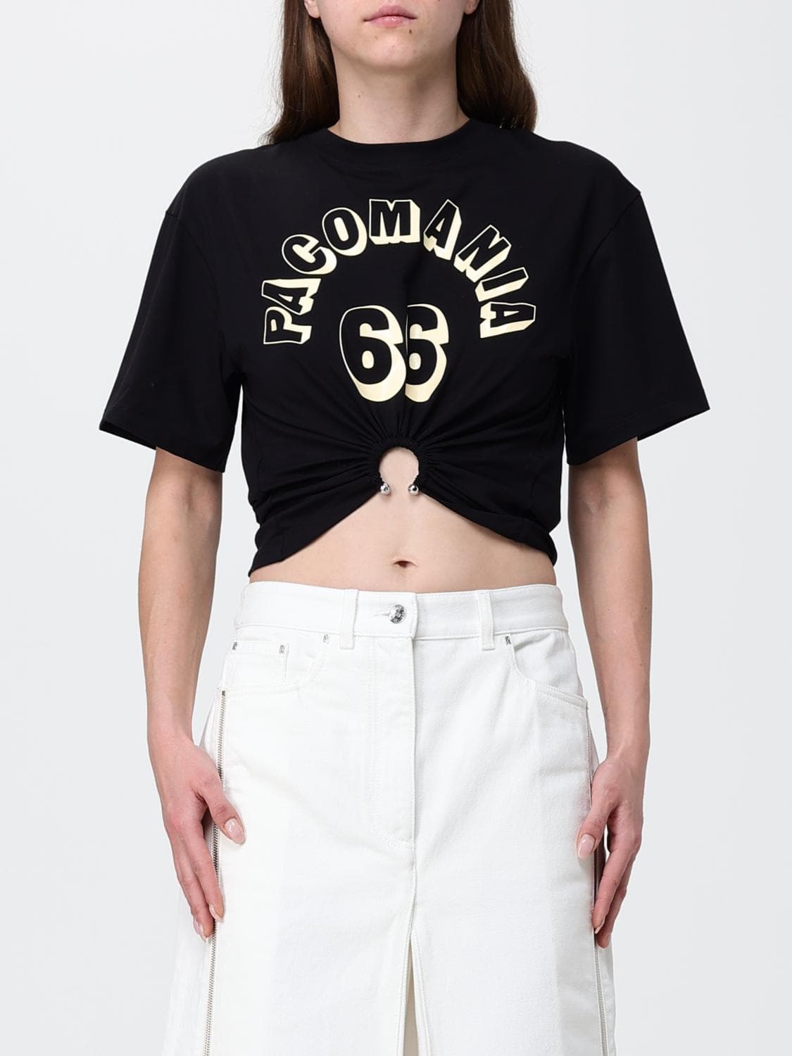 Rabanne Printed Cotton T-shirt