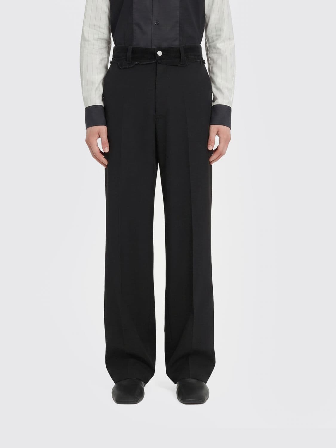 Mm6 Maison Margiela Tailored Trousers in Virgin Wool Blend