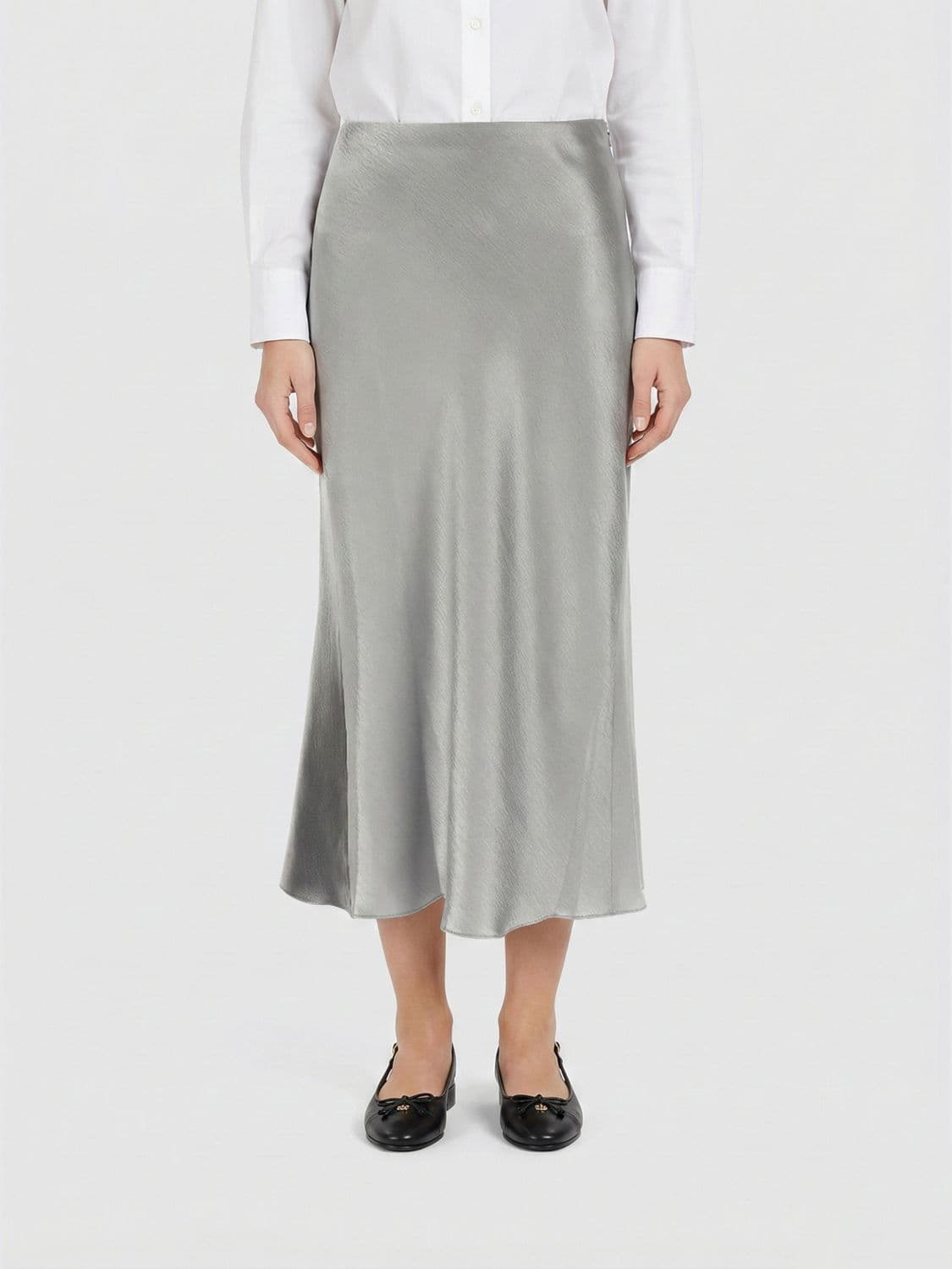 Tory Burch Satin Midi Skirt · 10