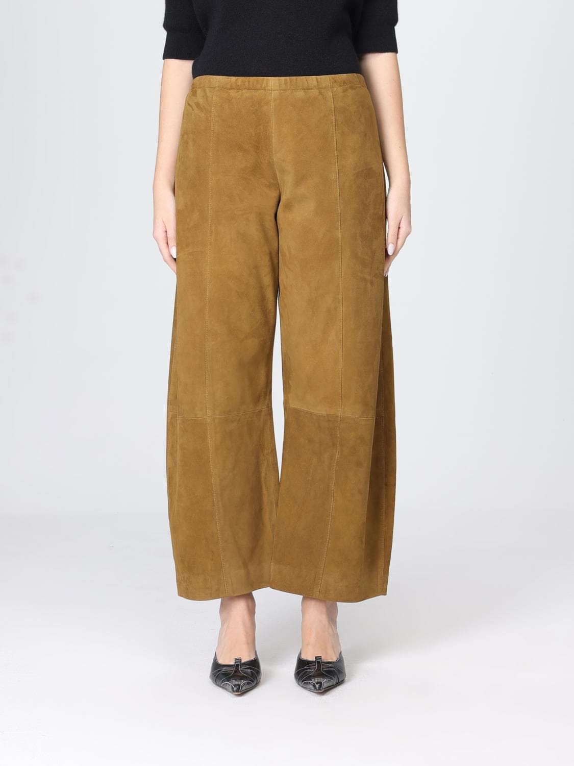 Khaite Suede Trousers · XS
