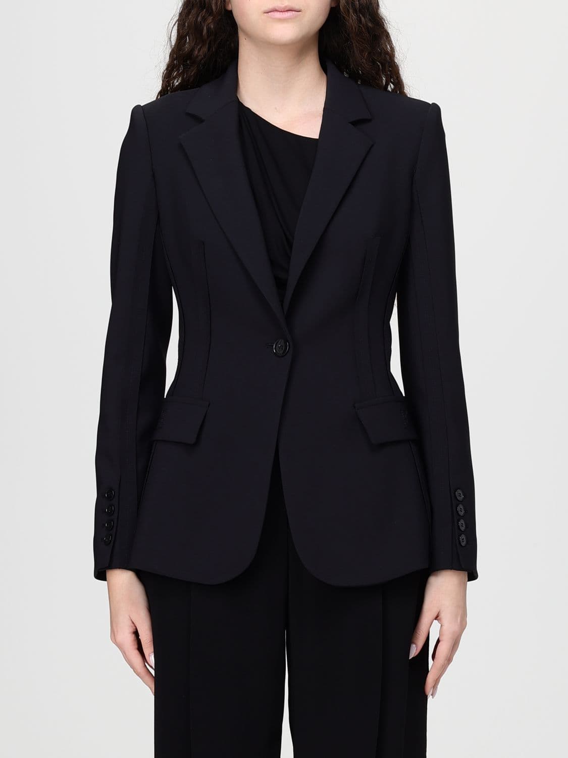 Elisabetta Franchi Slim Single-Breasted Blazer