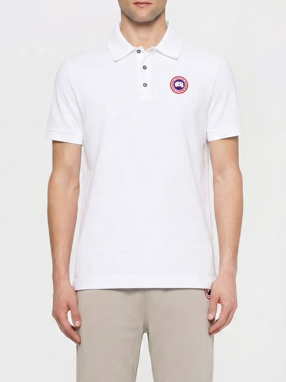 Canada Goose Logo Cotton Polo Shirt