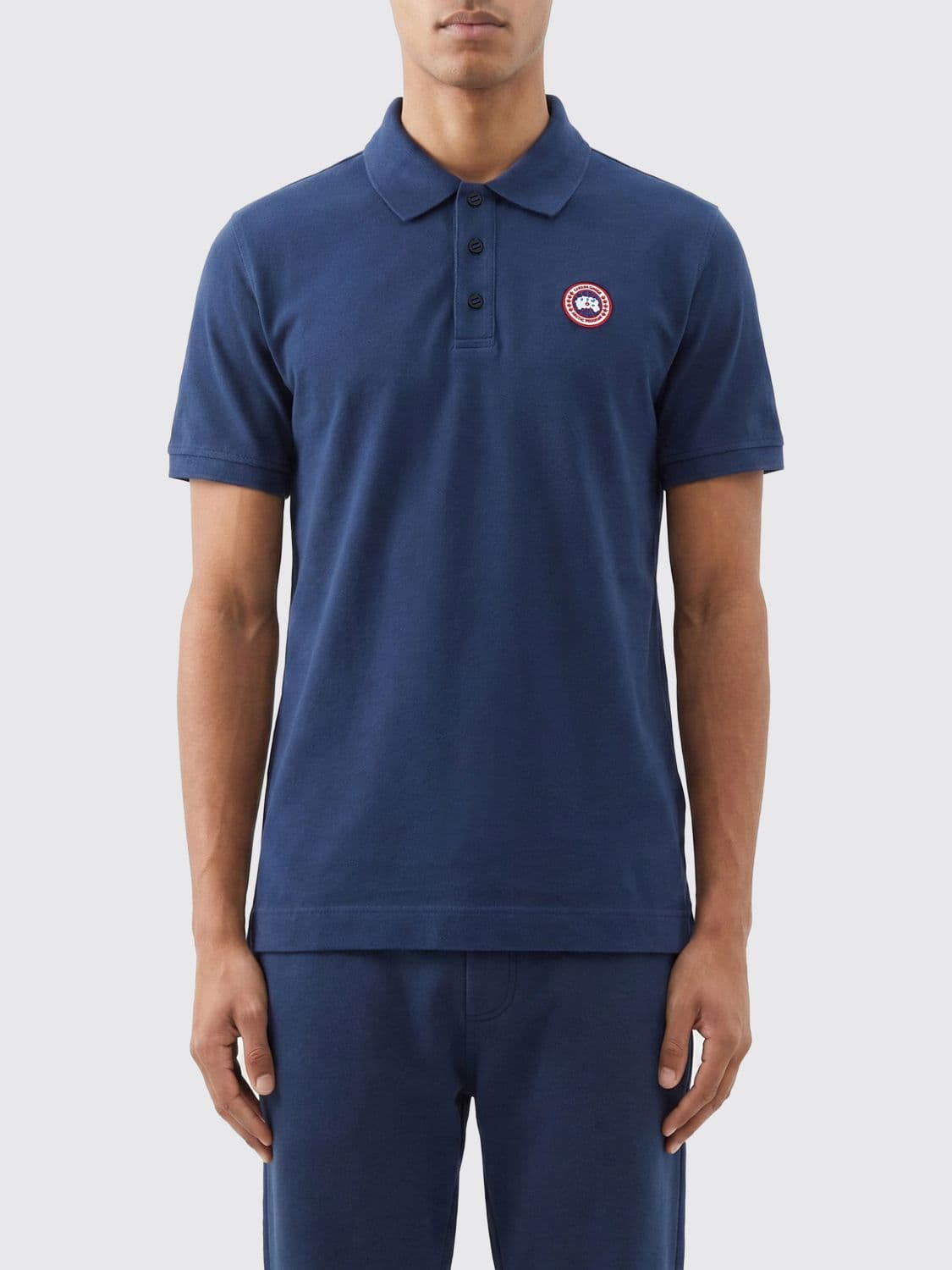 Canada Goose Logo Cotton Polo Shirt