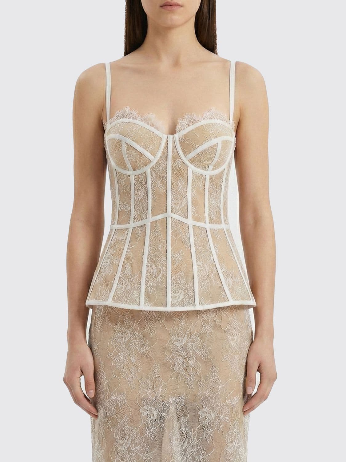 Giuseppe Di Morabito Lace Bustier Top