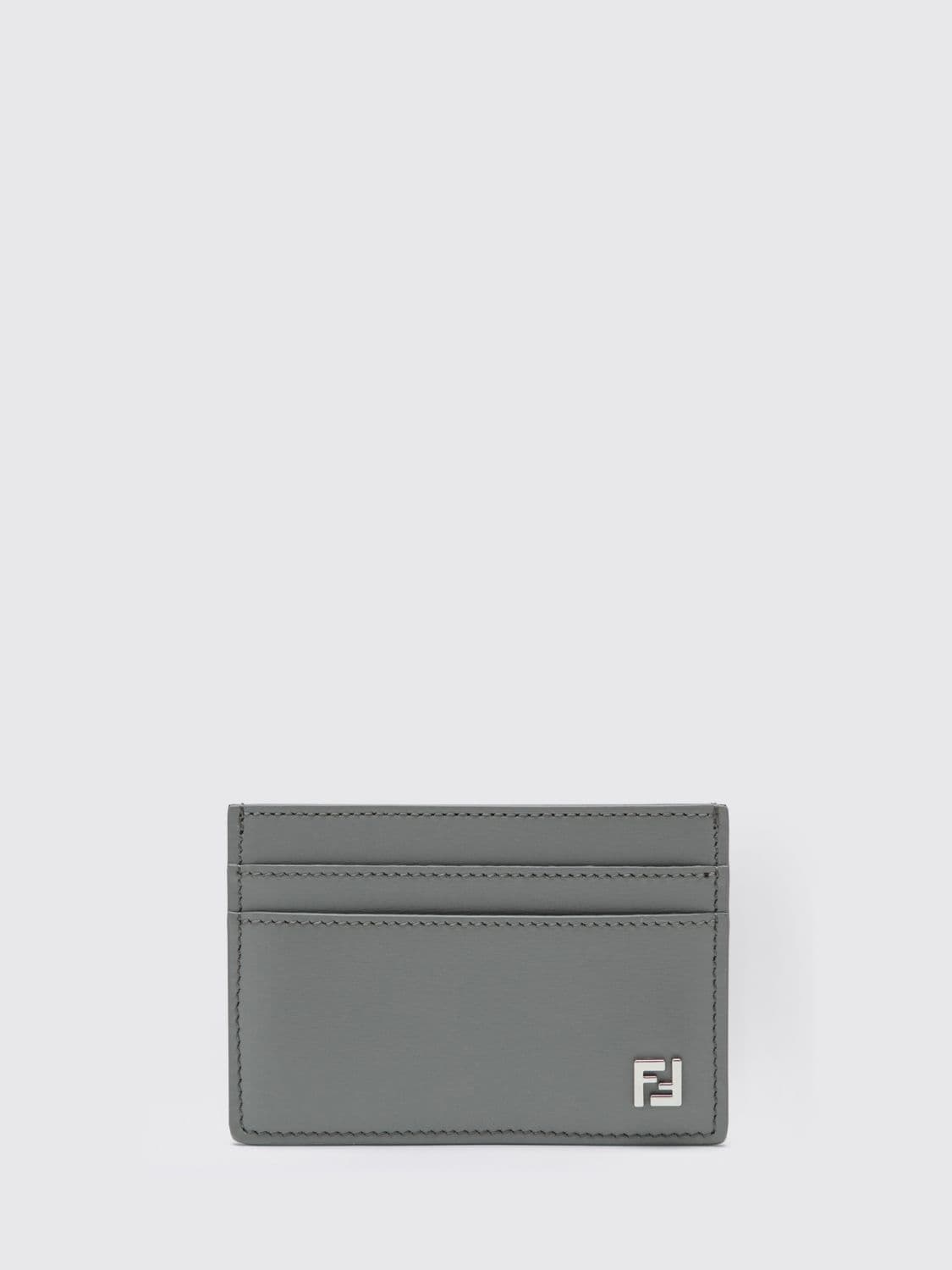 Fendi Squared FF Leather Credit Card Holder · OS