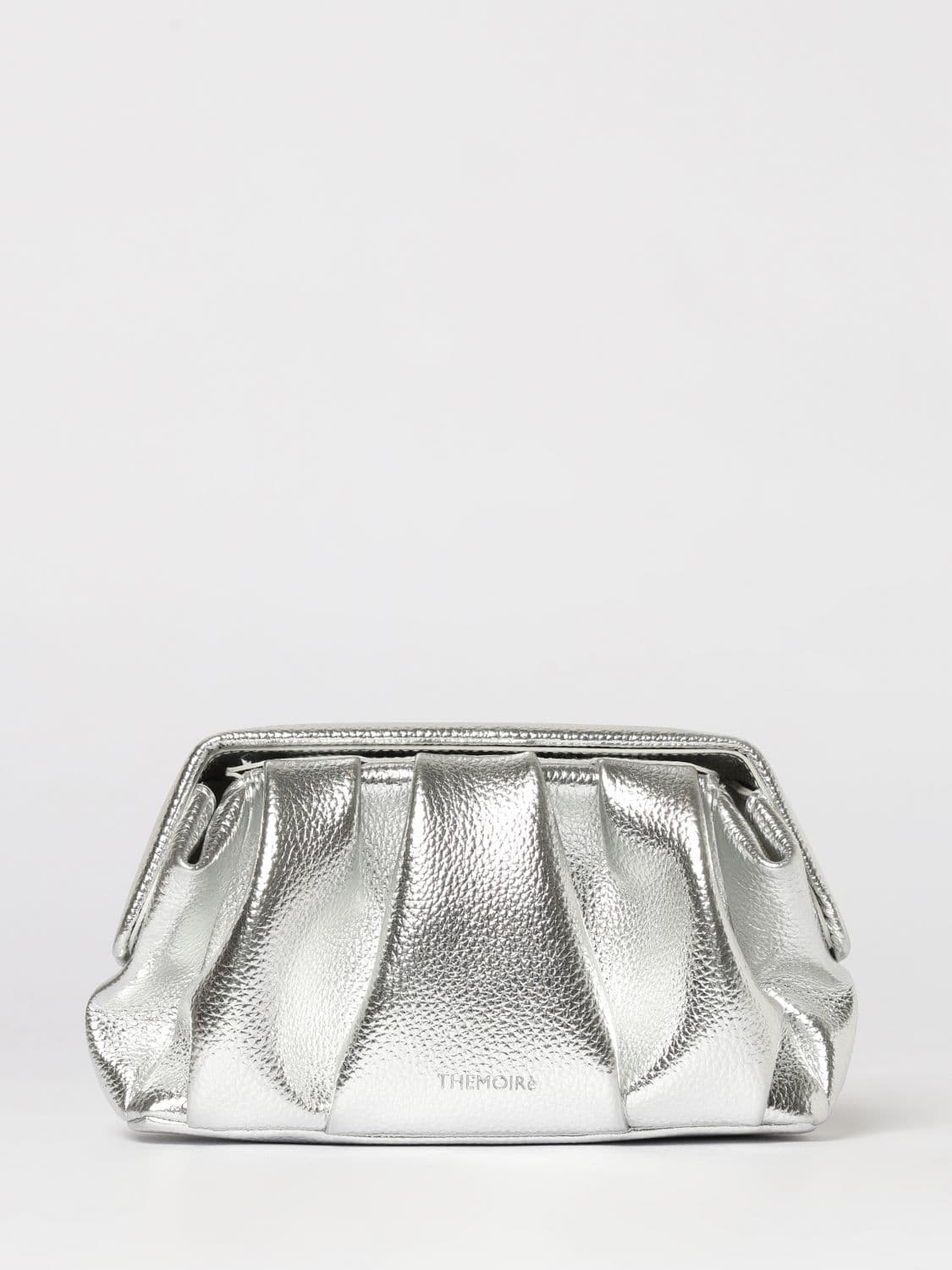Themoirè Laminated Vegan Leather Clutch