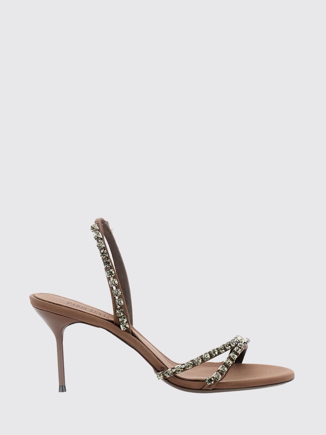 Paris Texas Satin Slingback Diamond with Rhinestones
