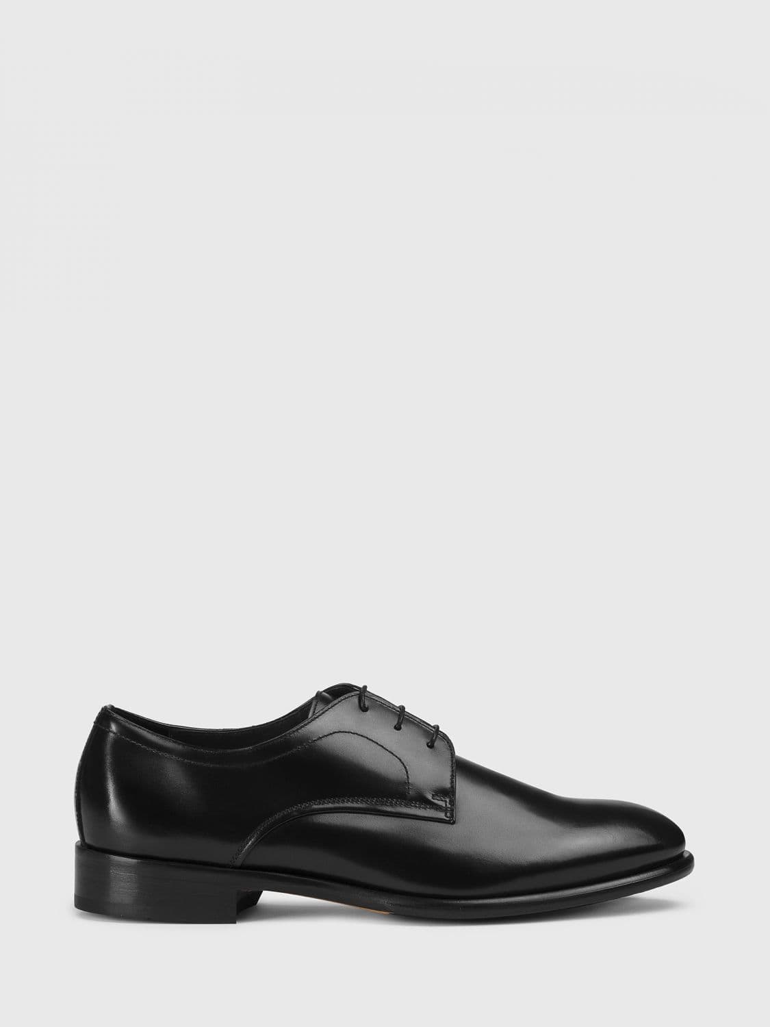 Doucal's Polished Leather Oxford Shoes