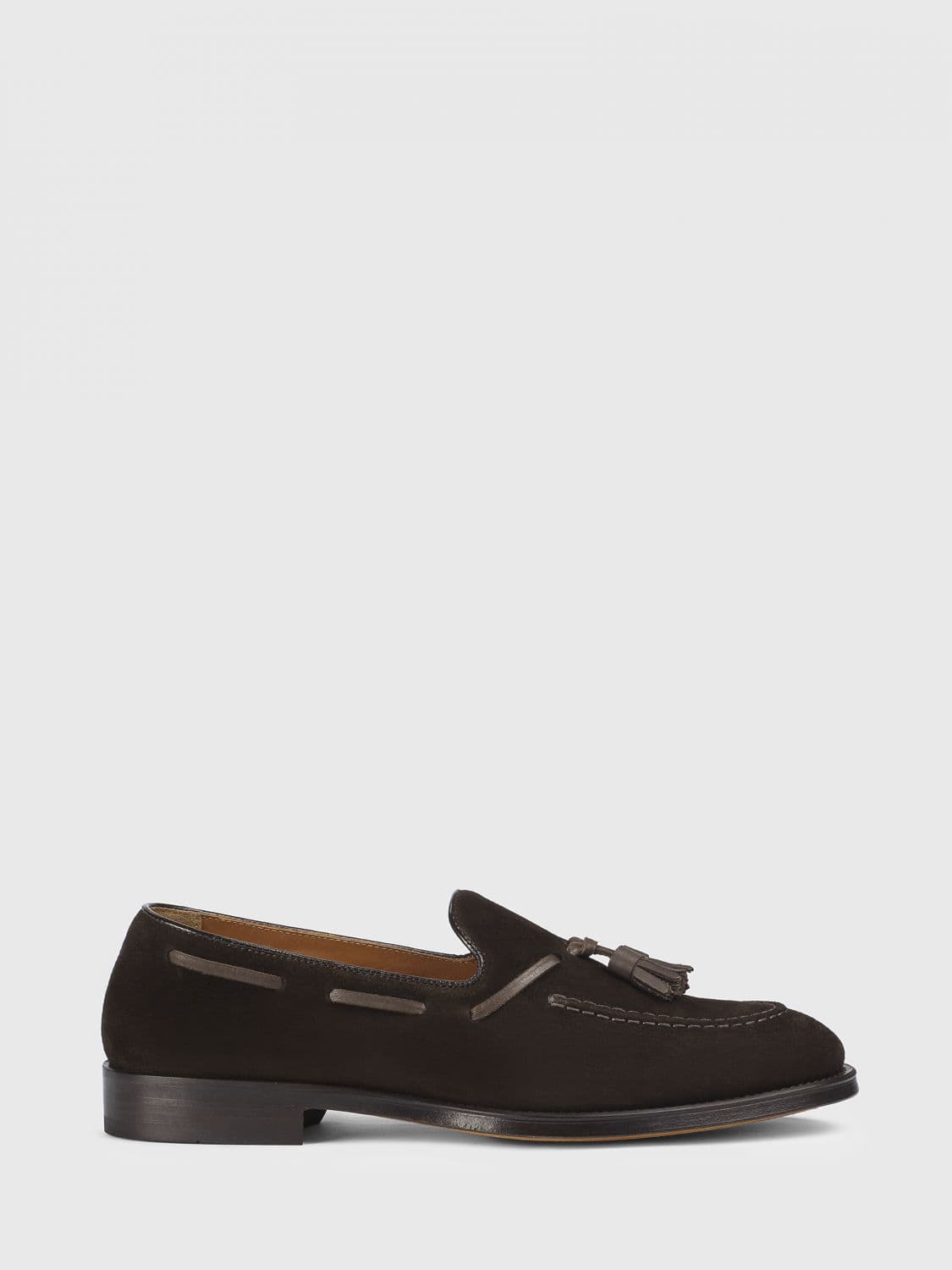 Doucal's Suede Loafers with Tassels