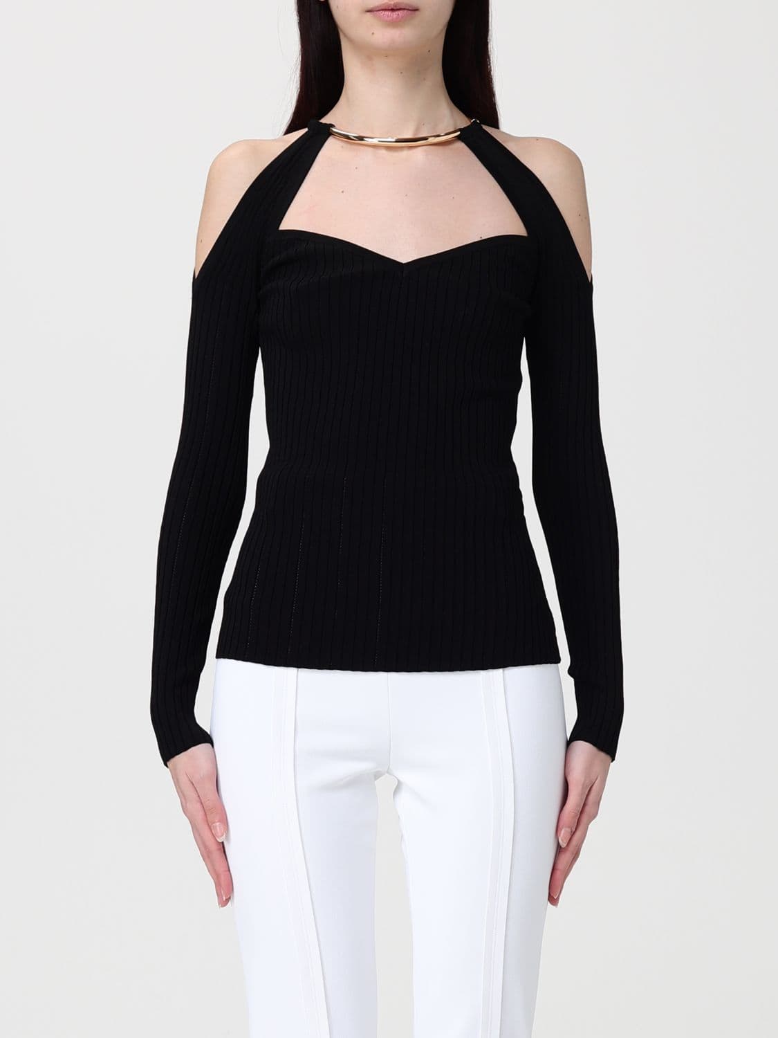 Elisabetta Franchi Ribbed Viscose Knit