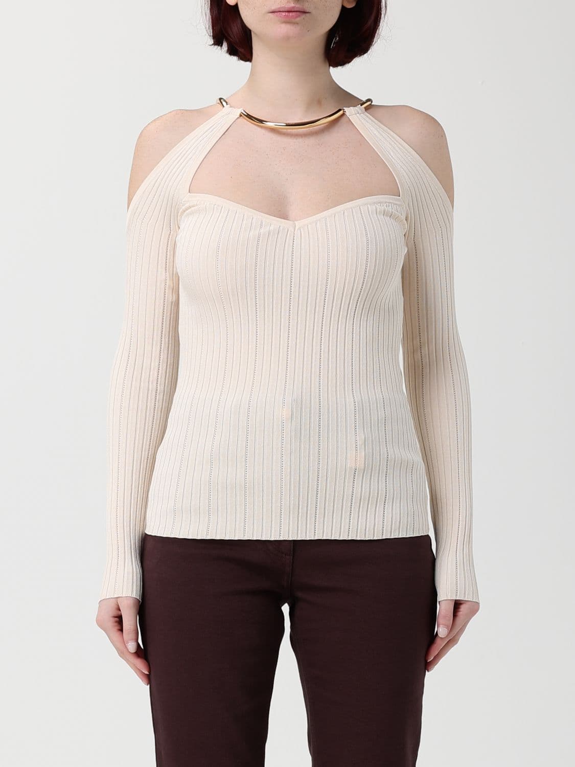 Elisabetta Franchi Ribbed Viscose Knit